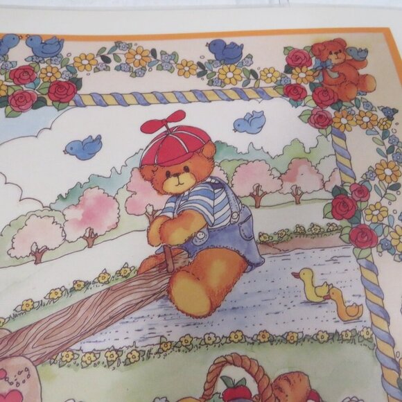 Vintage LUCY RIGGS 1986 Placemat SEE SAW #80269 (professional thick lamination) - Picture 3 of 9
